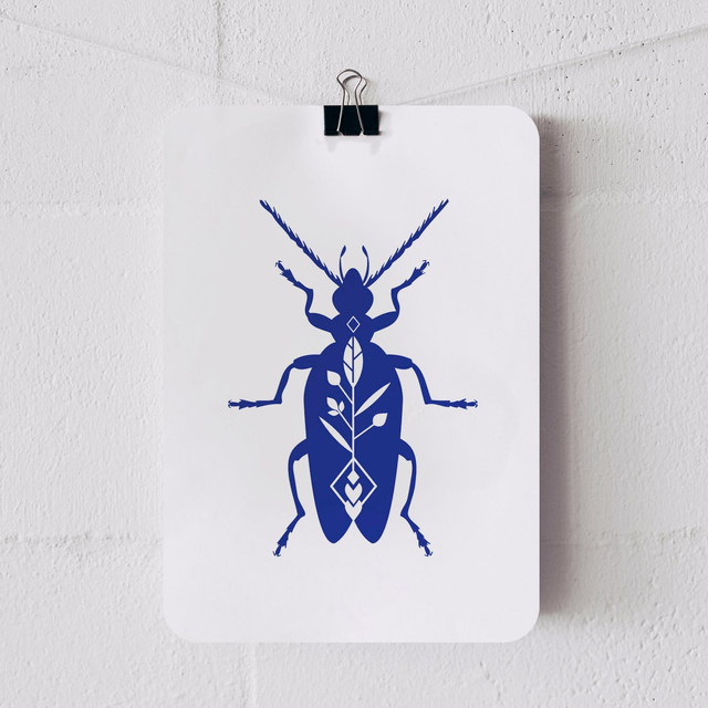 CARTE CAPRICORNE BLEU