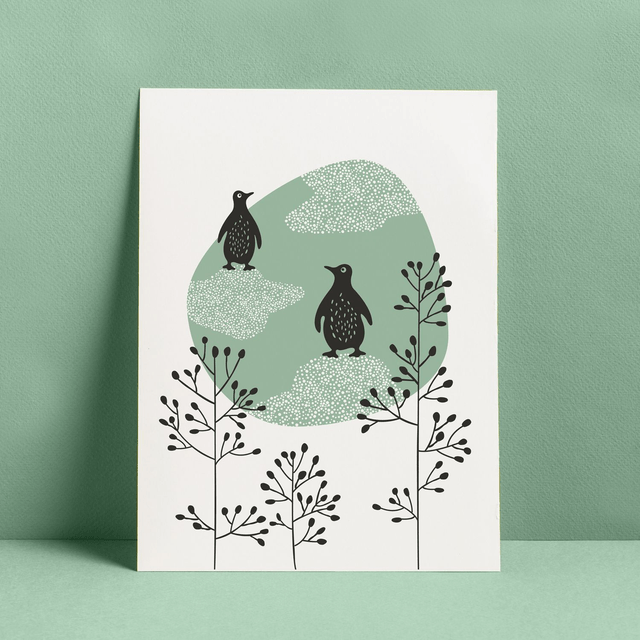 AFFICHE PINGOUINS