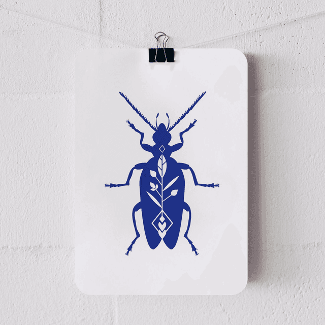CARTE CAPRICORNE BLEU