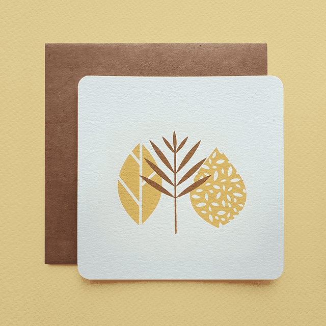 CARTE PALME MOUTARDE