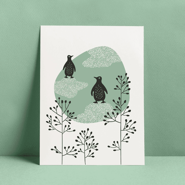AFFICHE PINGOUINS